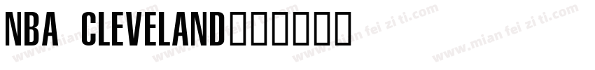 nba cleveland字体转换